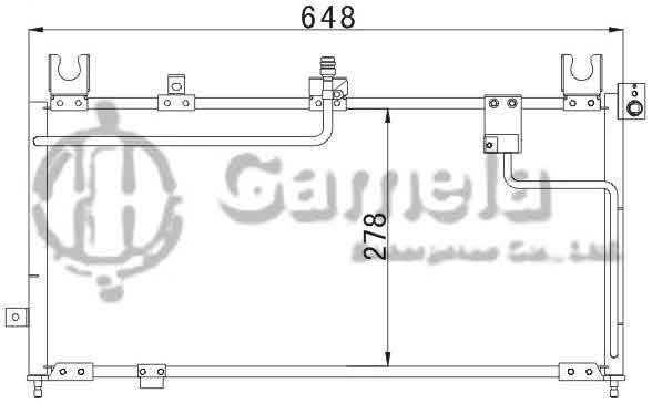 6384007 - Condenser-for-MAZDA-323-94-OEM-B02H-61-480B