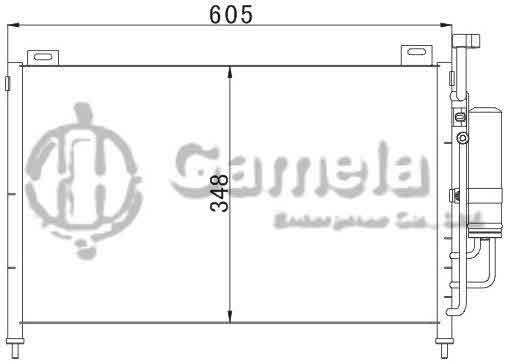 6384010 - Condenser-for-MAZDA-2-07-OEM-DFY1-61-48Z