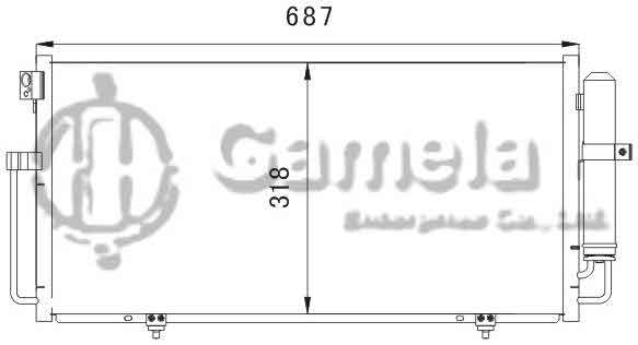 6385001 - Condenser-for-SUBARU-IMPREZA-00-OEM-73210-FE010