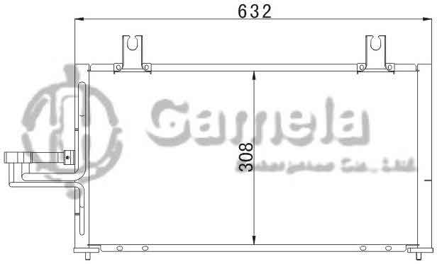 6386008 - Condenser-for-HYUNDAI-SHUMA-98-OEM-1K2B1-61-480C