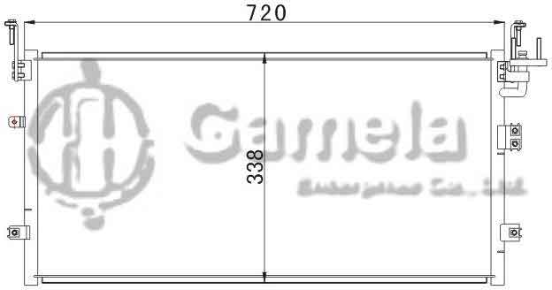 6386013 - Condenser-for-HYUNDAI-SONATA-98-OEM-97606-38001