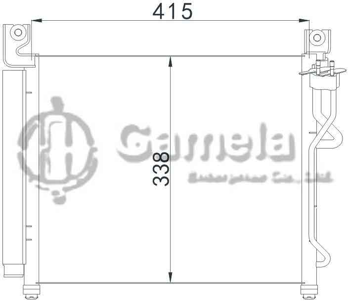 6386025 - Condenser-for-HYUNDAI-KIA-PICANTO-07-HYUNDAI-KIA-MORNING08-OEM-97606-07500-07550