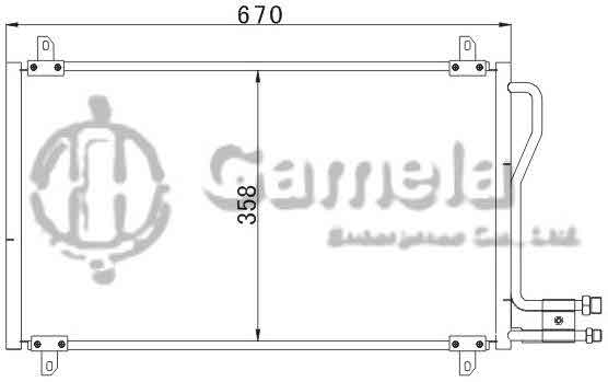 6387001 - Condenser-for-BENZ-SPRINTER-95-OEM-5104114AA