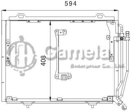 6387002 - Condenser-for-BENZ-CLK-CLASS-W-208-97-OEM-2028300770