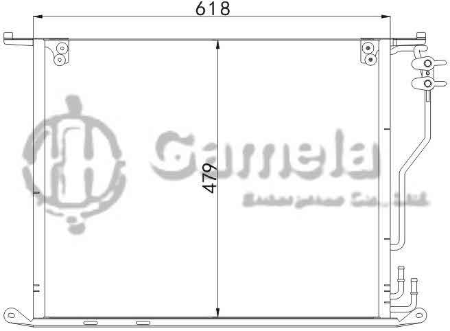 6387009 - Condenser-for-BENZ-CL-CLASS-W-215-99-OEM-2205000054