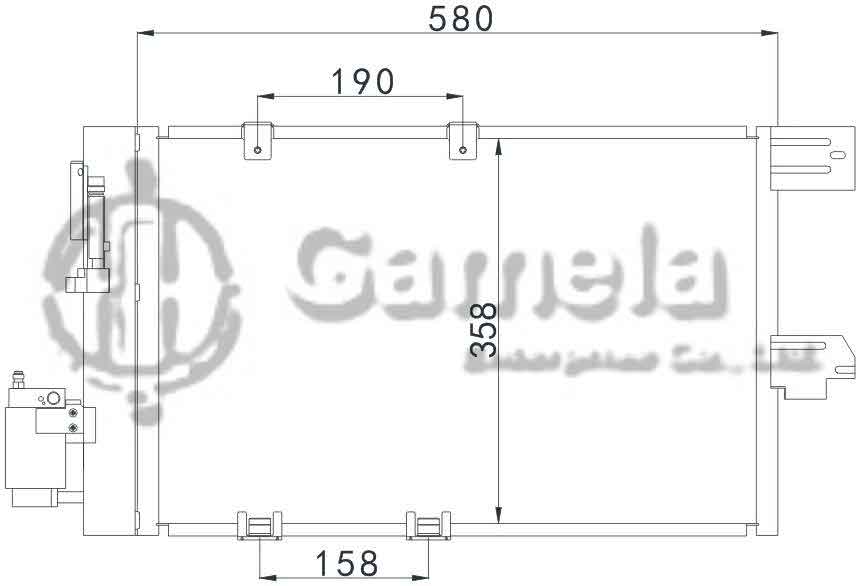 638A001 - Condenser-for-OPEL-ASTRA-G-1-7TD-98-ZAFIRA-99-OEM-1850055-1850057-1850074
