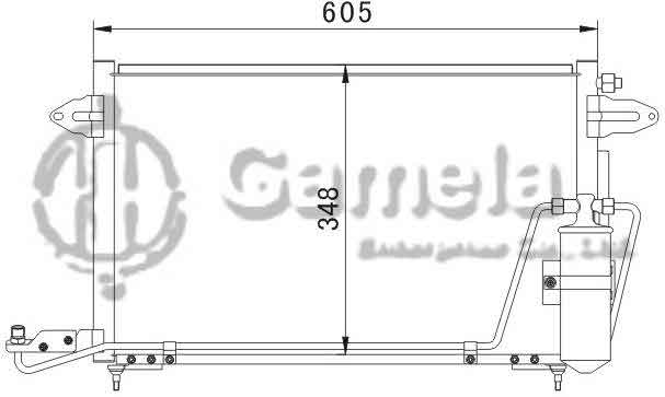 6393005 - Condenser-for-VOLKSWAGEN-JETTA-KINGS-Jie-Da-Wang-OEM-1GD820413