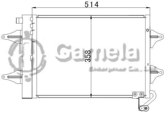 6393006 - Condenser-for-VOLKSWAGEN-SEAT-CORDOBA-02-OEM-6Q0820411