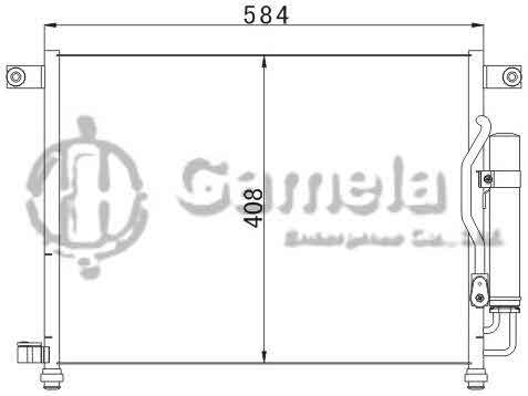6394006 - Condenser-for-GMC-CHEVROLET-AVEO-05-OEM-96469289