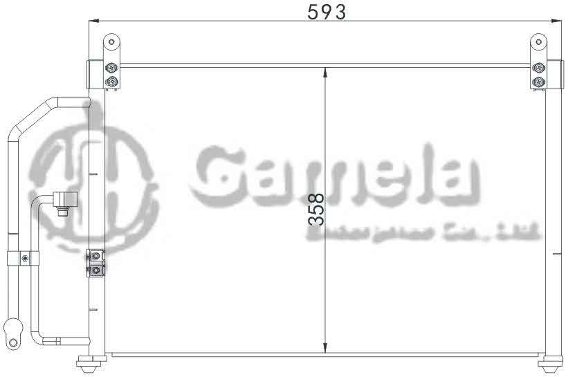 6399001 - Condenser-for-DAEWOO-LANOS-I-and-II-OEM-96274635-96303204