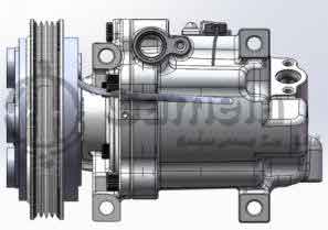 64463-1264 - Compressor-for-Mazda-323-Family-4pk-140mm-OEM-H12A0AA4DL-H12A0AX4ELG-B26F-61-450