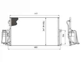 65944C - Condenser-for-CHEVROLET-VECTRA-CD-97-FLUJO-P