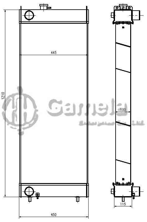 B500002 - Radiator-for-ZAX330-3-EFI-ZAX350-360-3-EFI-CX290-OEM-4649913