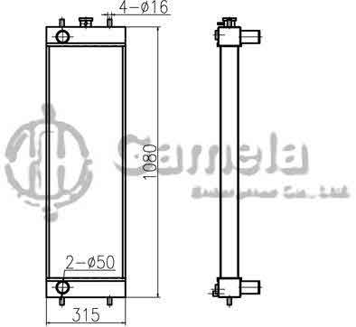 B500003 - Radiator-for-ZAX200-3-210-3-225US-3-EFI-OEM-4650352