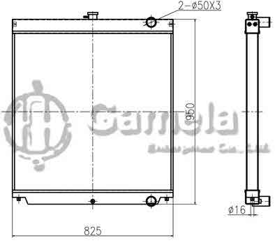 B500004 - Radiator-for-ZAX200-200-3G-ZAX200-6-210-3G-ZAX230-3G-DI-ZAX250-H-260H-3G-DI-OEM-4448338