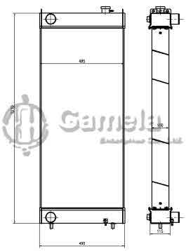 B500007 - Radiator-for-SH320-350-3-SH350-5-SH360HD-5-CX360B