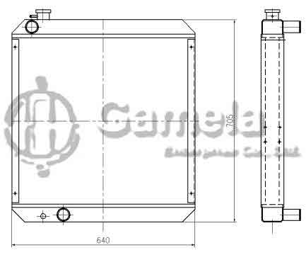 B500009 - Radiator-for-PC120-5K-OEM-203-03-59610