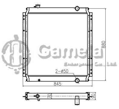 B500010 - Radiator-for-EX200-5-EX225USR-OEM-4370980