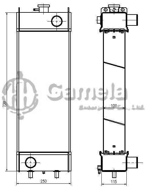 B500015 - Radiator-for-PC78US-6-OEM-21W-03-42110