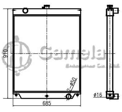 B500017 - Radiator-for-ZAX110-120-5-120-6-130H-135-OEM-4448372