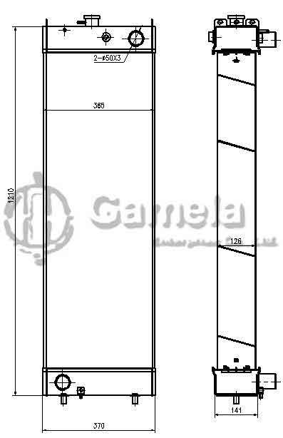 B500019 - Radiator-for-SK320-330-8-SK350LC-8-SK400-8