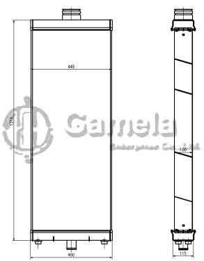 B500029 - Radiator-for-ZAX850-3-5-ZAX870-3-CX700-OEM-4655044