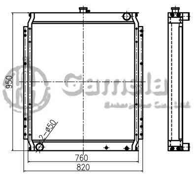 B500041 - Radiator-for-PC200-7-PC210-7-PC230NHD-7-OEM-20Y-03-31111