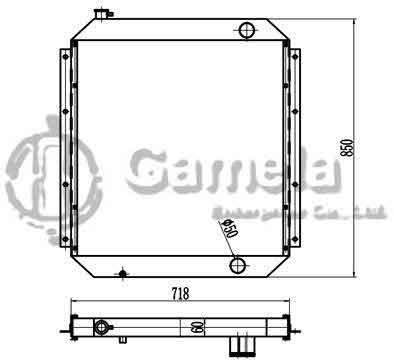 B500045 - Radiator-for-EX220-2-OEM-4286102