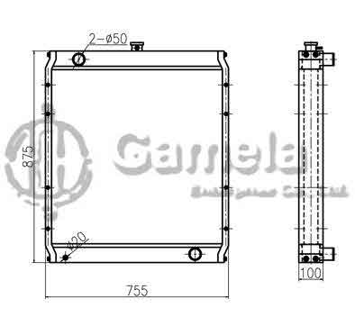 B500055 - Radiator-for-E320B-OEM-118-9953