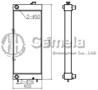 B500063 - Radiator-for-CX240B-SH240-5-OEM-LN00065