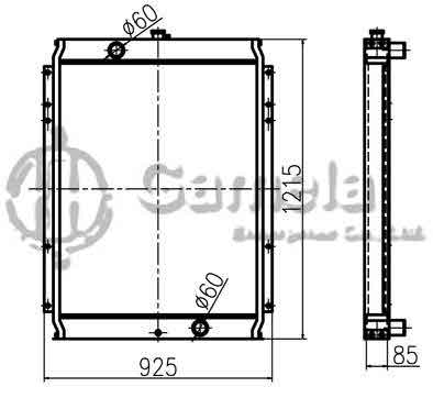 B500070 - Radiator-for-PC300-350-7-PC360-7-OEM-207-03-71110