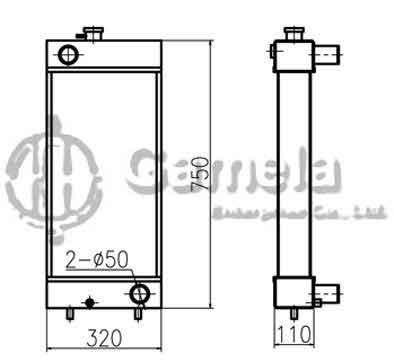 B500073 - Radiator-for-E307D