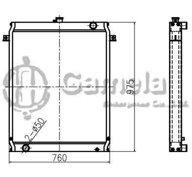 B500122 - Radiator-for-SK200-6-6E-7-SK230-6E-SK250-330-6E-OEM-YN05P00035S001