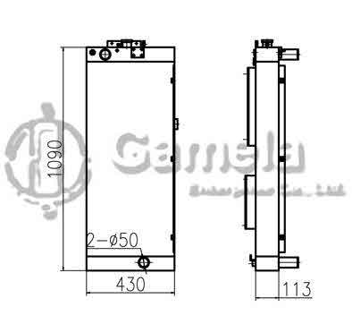 B500124 - Radiator-for-R225-9T-R265-9-R275-9T