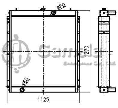 B500134 - Radiator-for-DH370-7-DH420-7-550-7