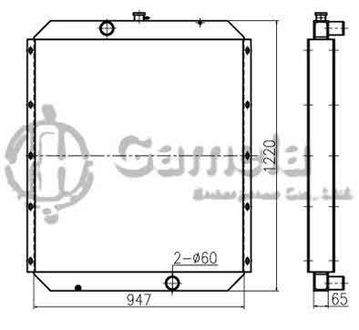 B500153 - Radiator-for-PC450-6-PC400-6-OEM-208-03-61610