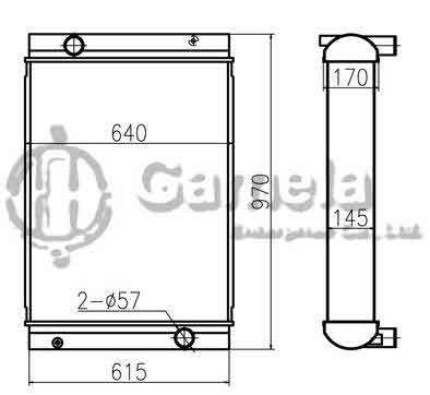 B500154 - Radiator-for-EC240B-EC290B-OEM-11110705