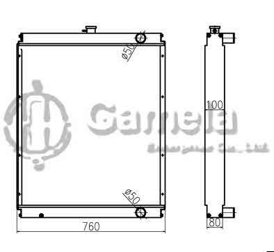 B500163 - Radiator-for-SH210A3-OEM-KRH1628