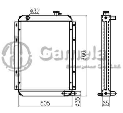 B500164 - Radiator-for-DH60-7-DH80GOLD