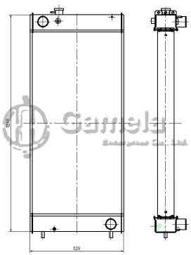 B500167 - Radiator-for-SK460-8