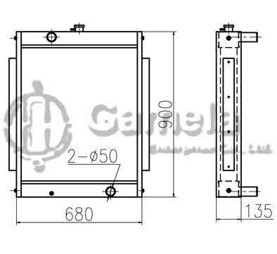 B500170 - Radiator-for-DH130-7-DH150LC-W-7-OEM-13F11000