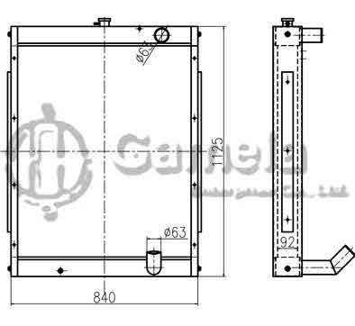 B500181 - Radiator-for-R305-7-R290LC-7A