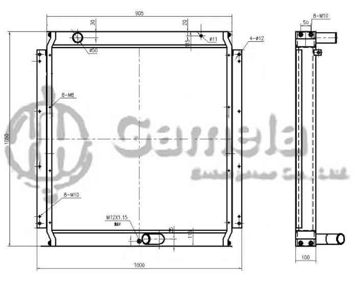 B500206 - Radiator-for-EC210B-OEM-14531222