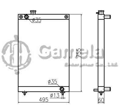 B500208 - Radiator-for-DH55