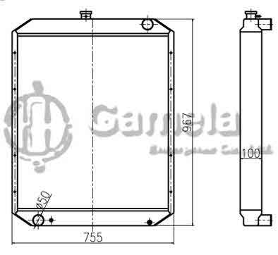 B500223 - Radiator-for-PC200-5-OEM-206-03-51111