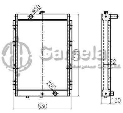 B500232 - Radiator-for-DH215-9-9E-DH220-9-9E-DH225-9