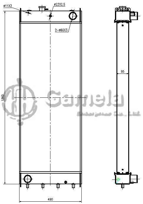 B500233 - Radiator-for-PC450-8-OEM-208-03-75110