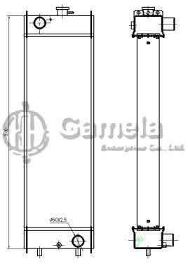 B500238 - Radiator-for-SK130-8-SK140LC-8