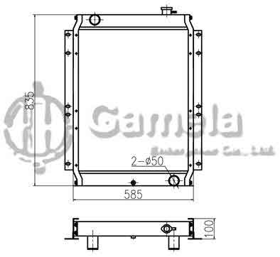 B500243 - Radiator-for-SH100-SH120-CX130