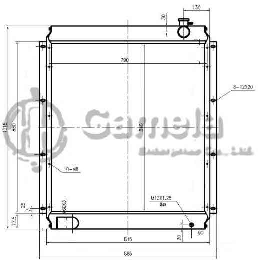 B500245 - Radiator-for-EX300-3-OEM-4345593